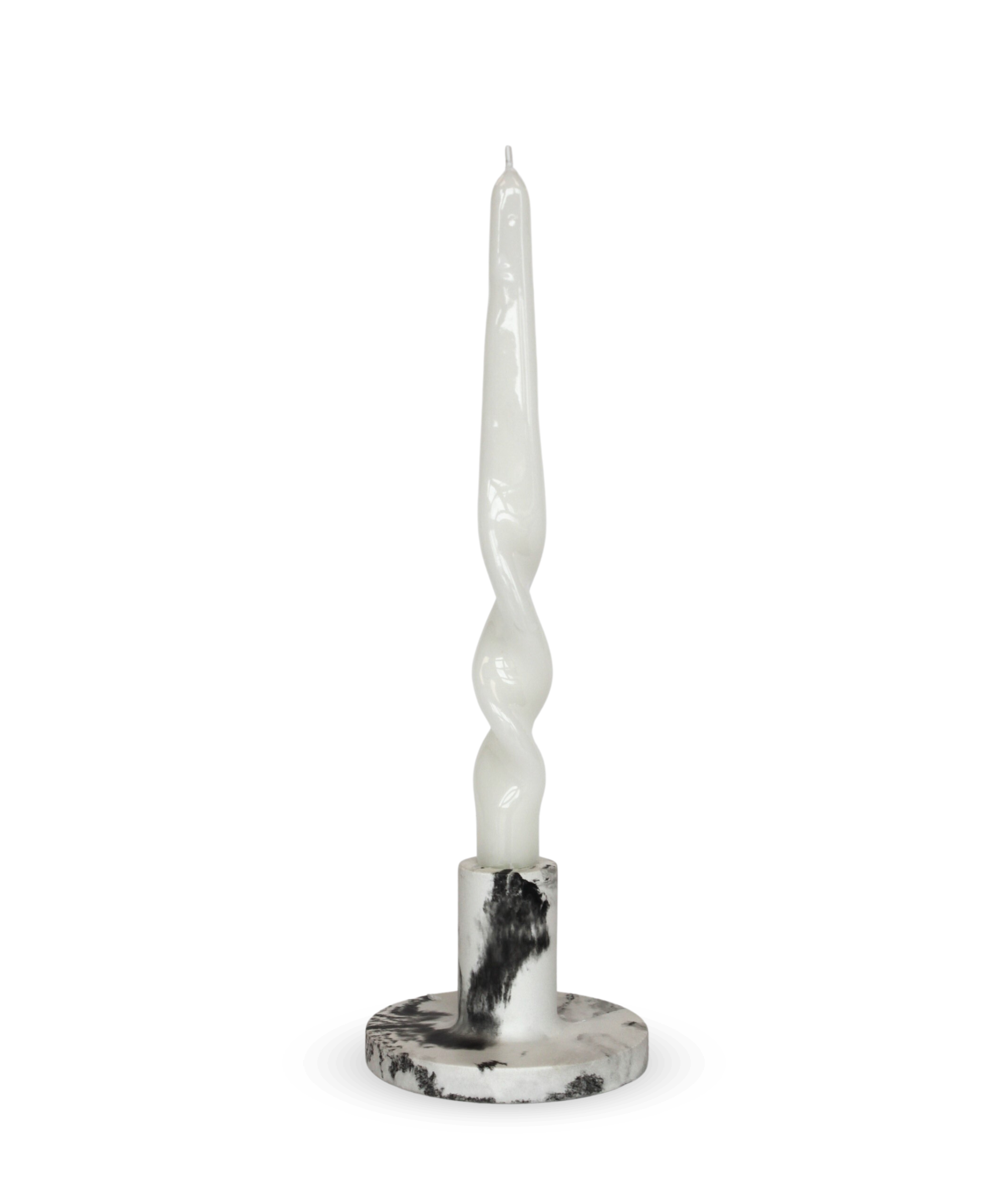 taper candle holder | peppered black.