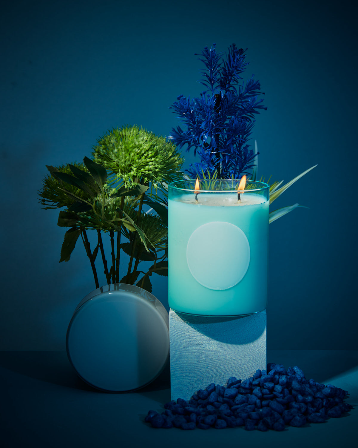 disco candle | white floral.