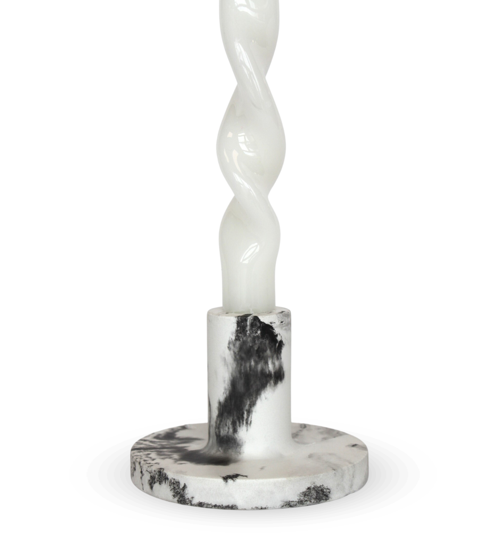 taper candle holder | peppered black.