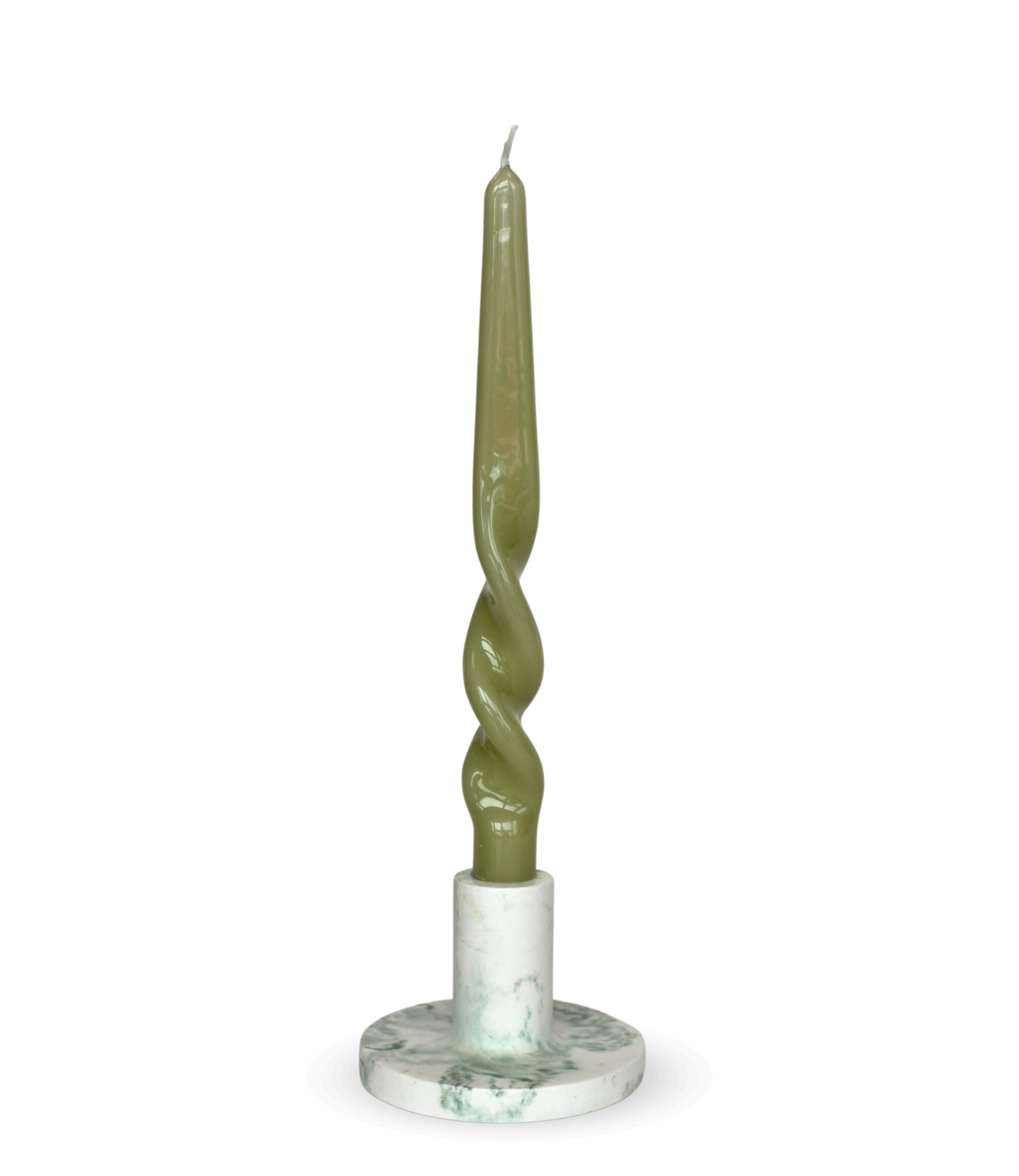 taper candle holder | green.