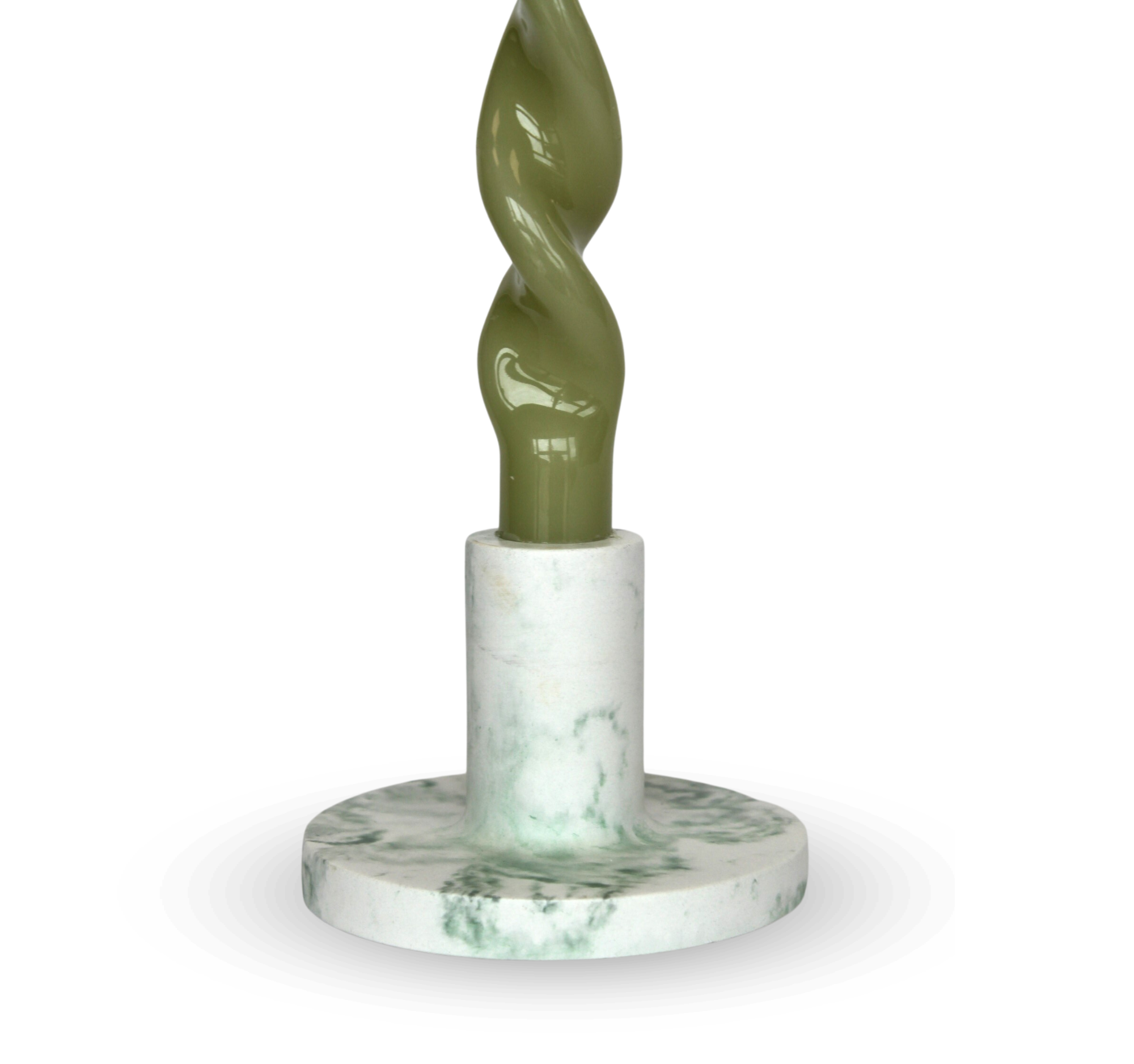 taper candle holder | green.