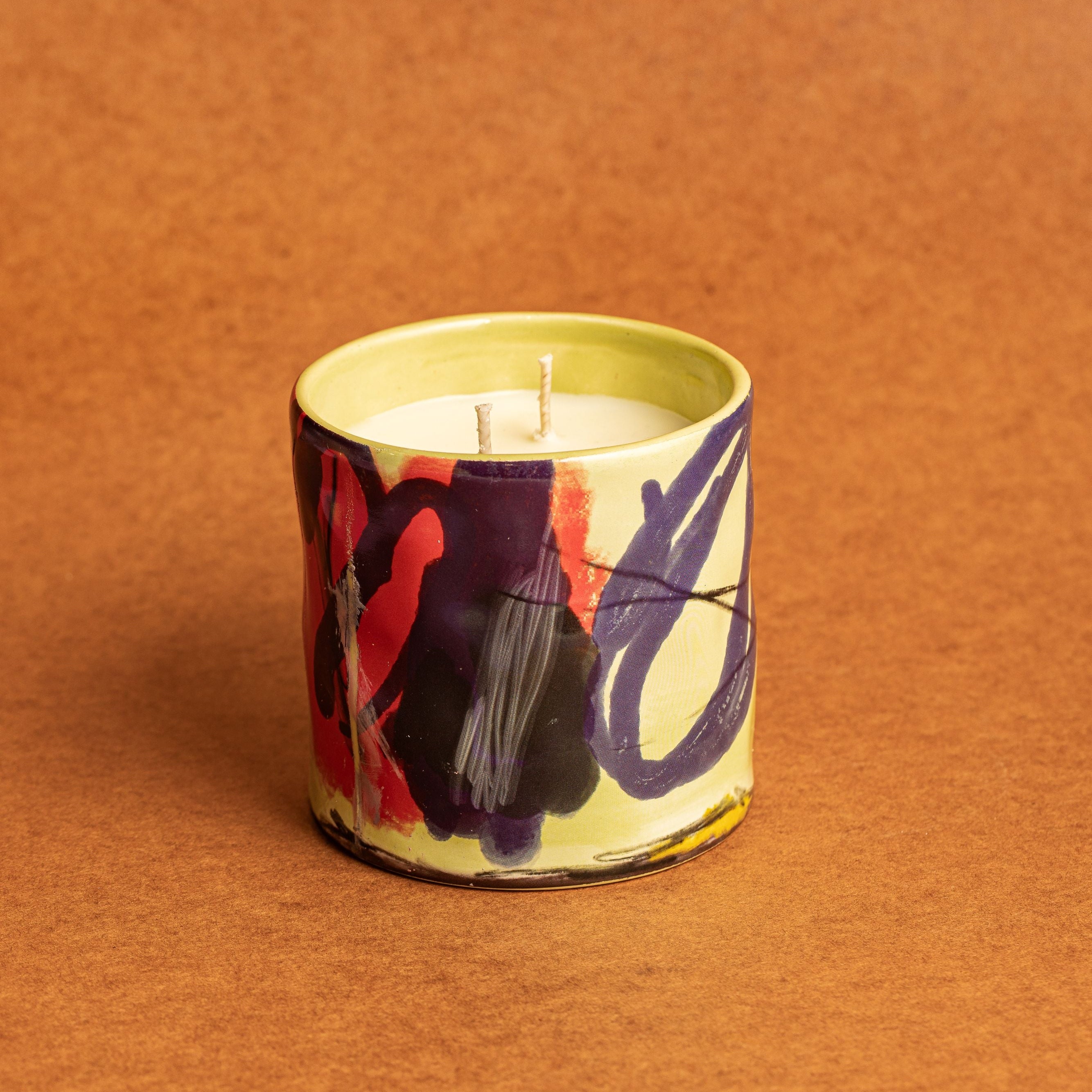 PREORDER - Abstract Candle - Blue/Green - Benzoin + Patchouli
