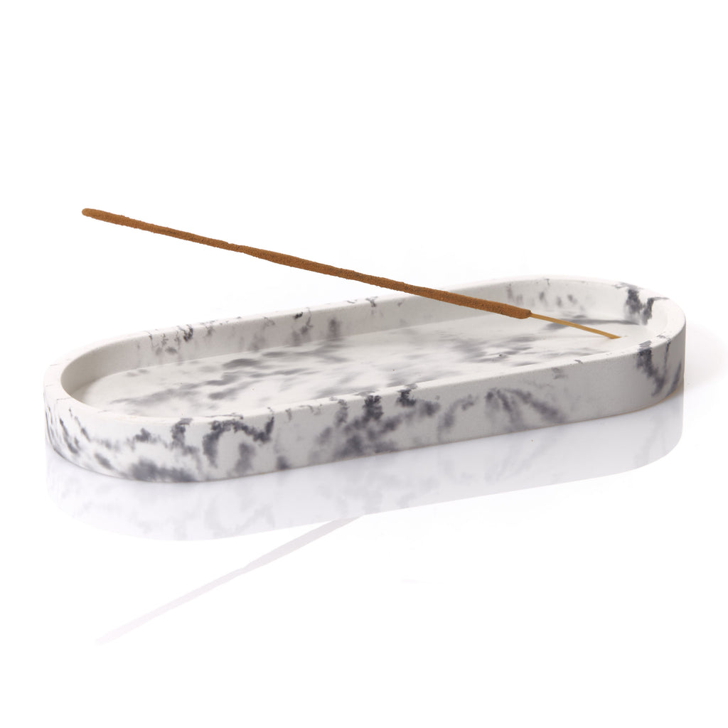 Multi Functional Tray / Incense Holder - Peppered Black
