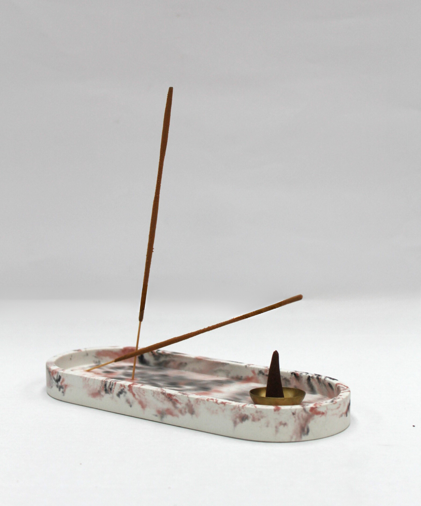 Multi Functional Tray / Incense Holder - Red