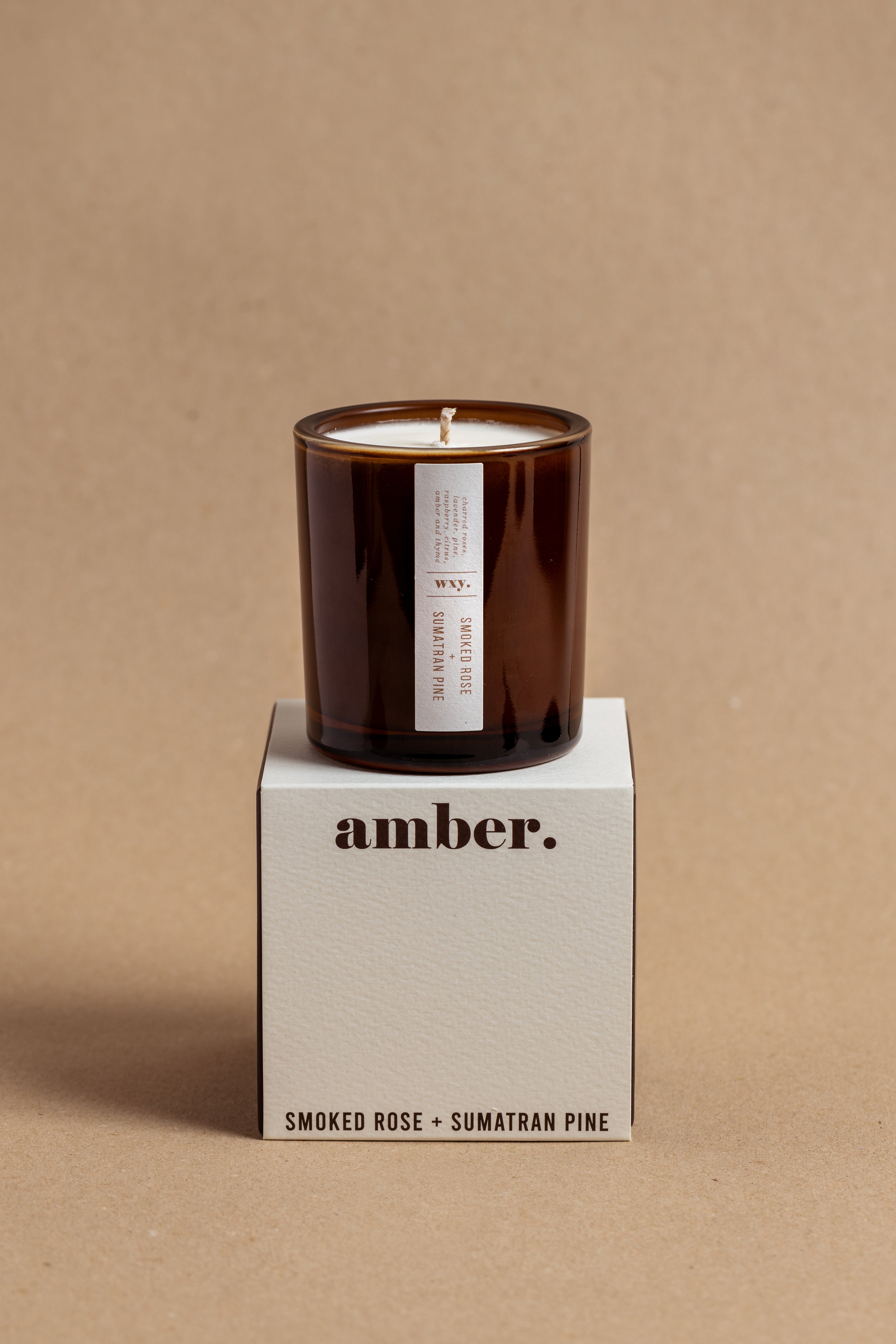 smoked rose + sumatran pine | the moreish scent. – wxycandles