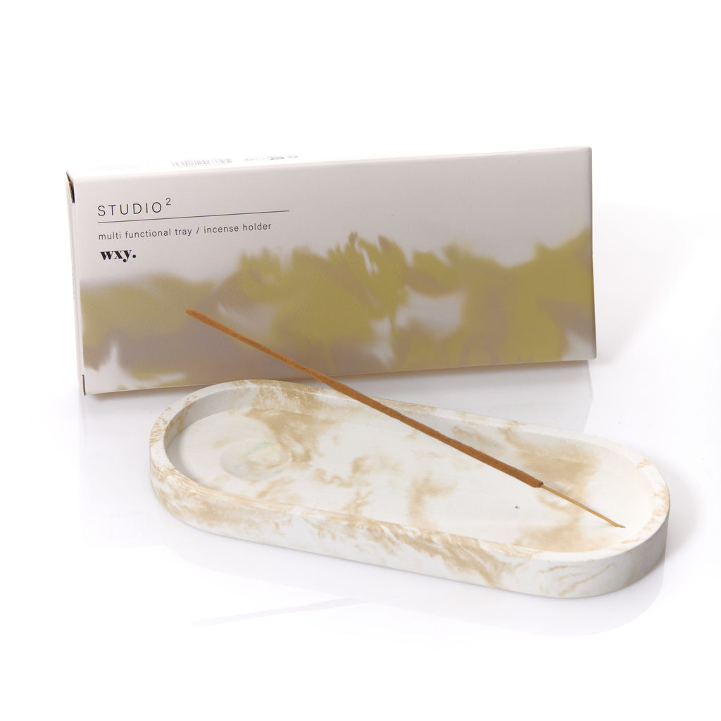 Multi Functional Tray / Incense Holder - Cream Nude